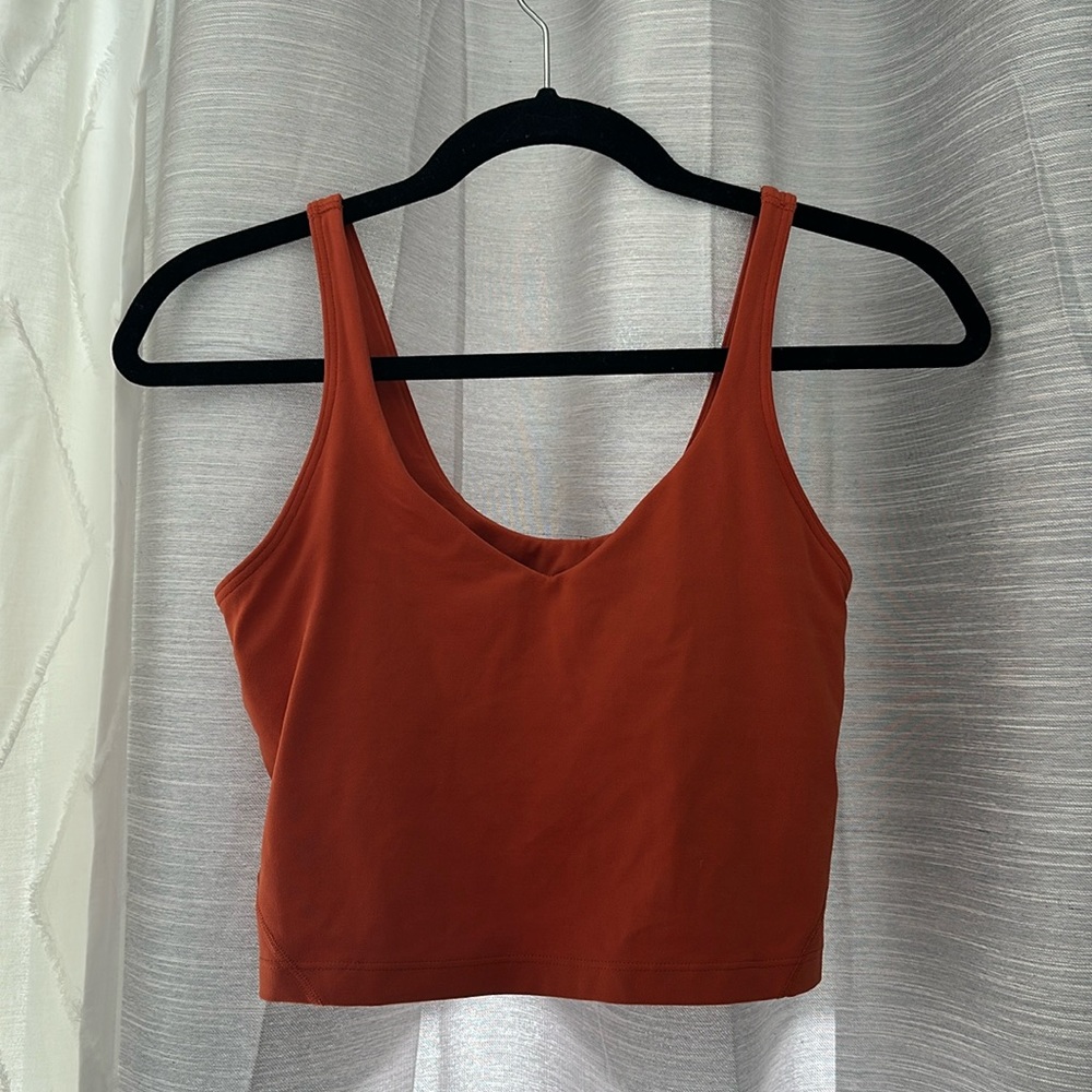 Lululemon Align tank top. Size 8. Canyon Orange color.